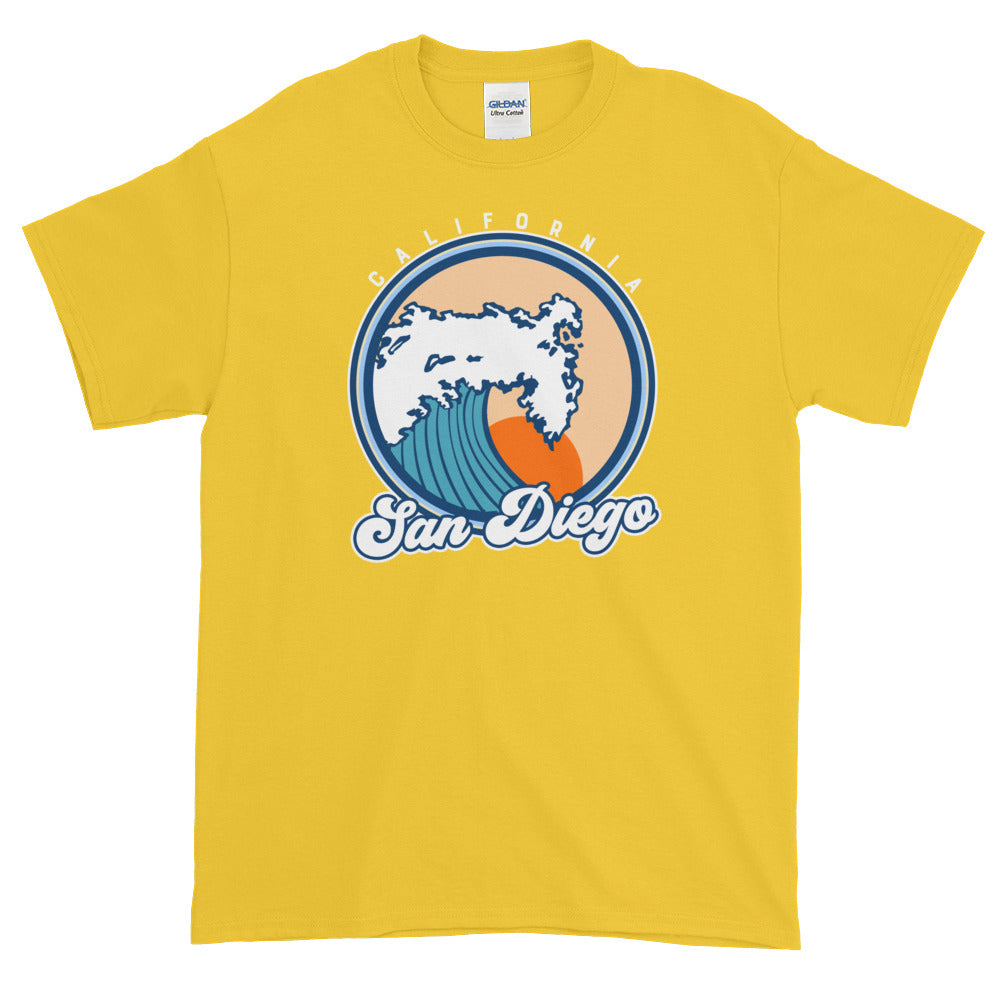 San Diego California Surf Short-Sleeve T-Shirt - Styleuniversal