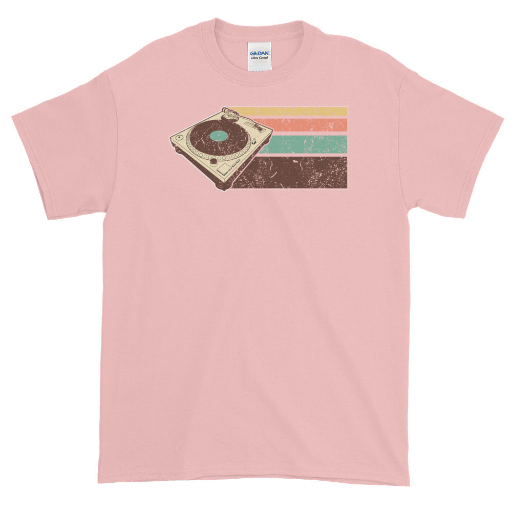 Vintage Retro DJ Turntable Hip Hop EDM Short-Sleeve T-Shirt - Styleuniversal