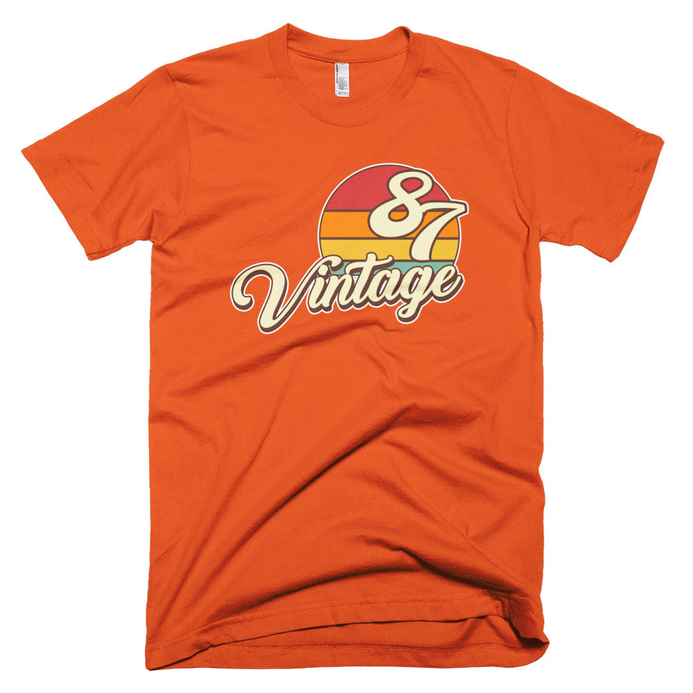 Vintage 1987 Retro Birthday Short-Sleeve T-Shirt - Styleuniversal