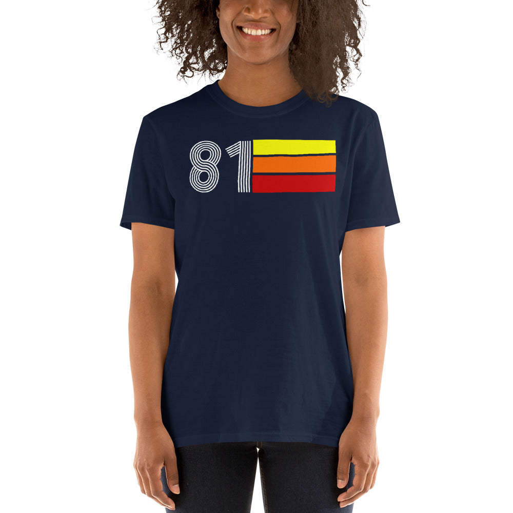 Retro Expo 1981 Men's Women's Short-Sleeve Unisex T-Shirt