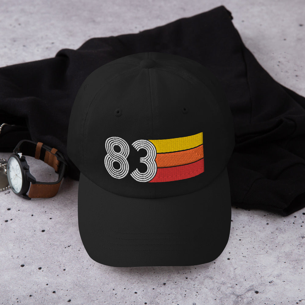 Retro Tri-Line 1983 Baseball Dad Hat