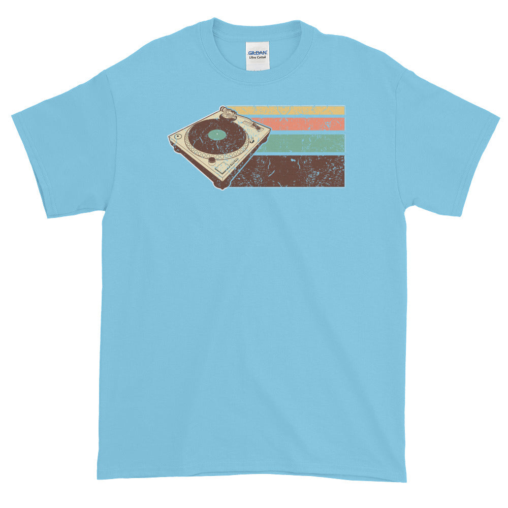 Vintage Retro DJ Turntable Hip Hop EDM Short-Sleeve T-Shirt - Styleuniversal