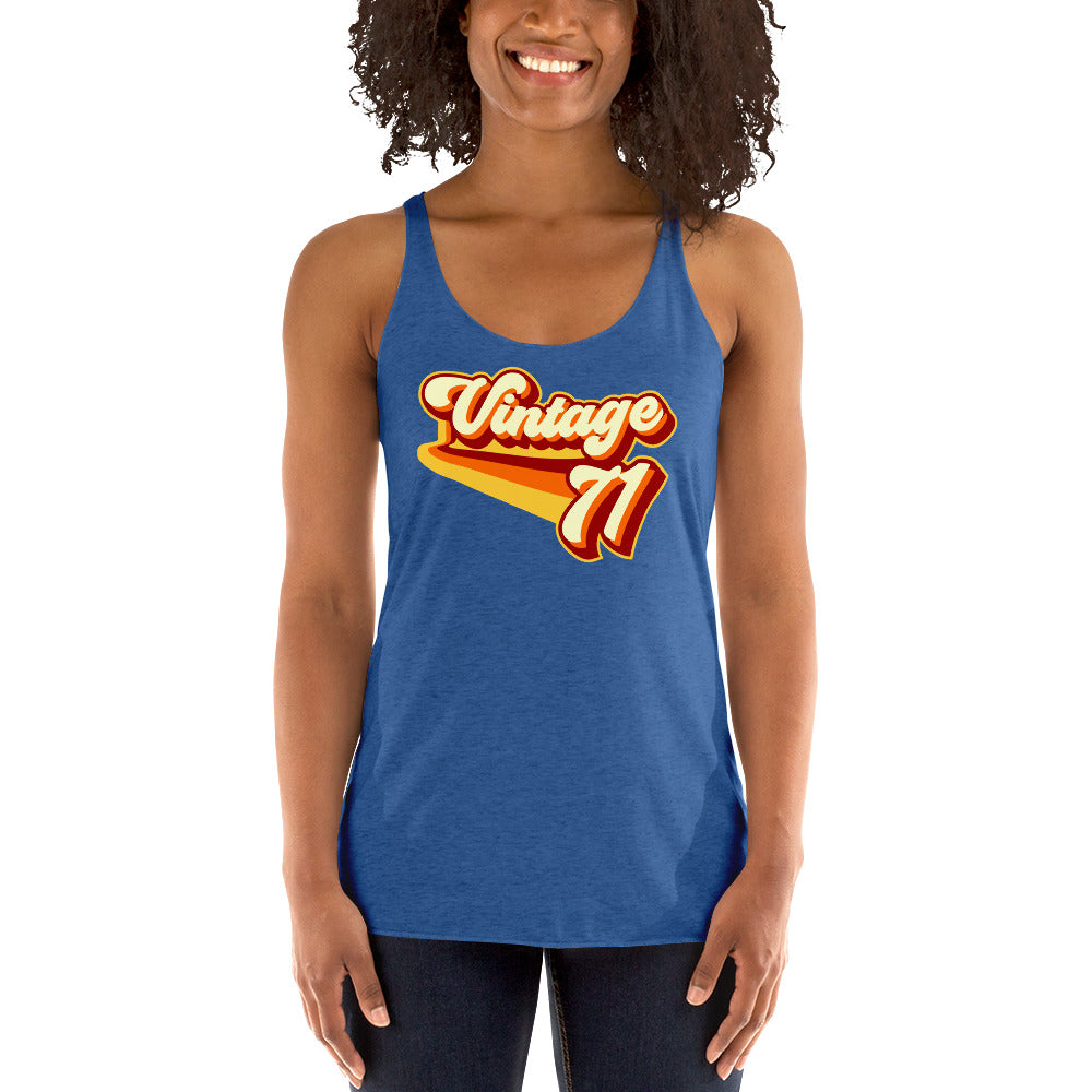 Vintage 1971 Women's Racerback Tank