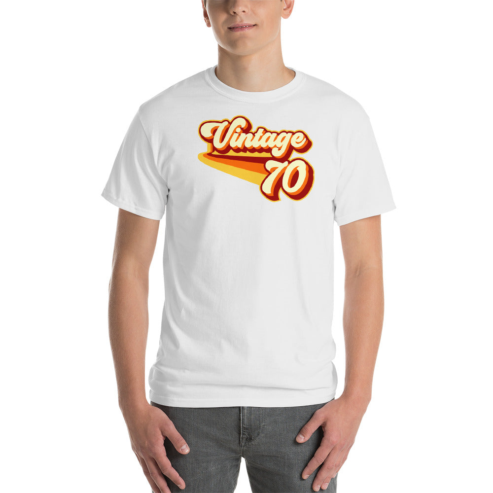 Vintage 1970 Vintage Warm Retro Lines CLASSIC FIT Short-Sleeve T-Shirt