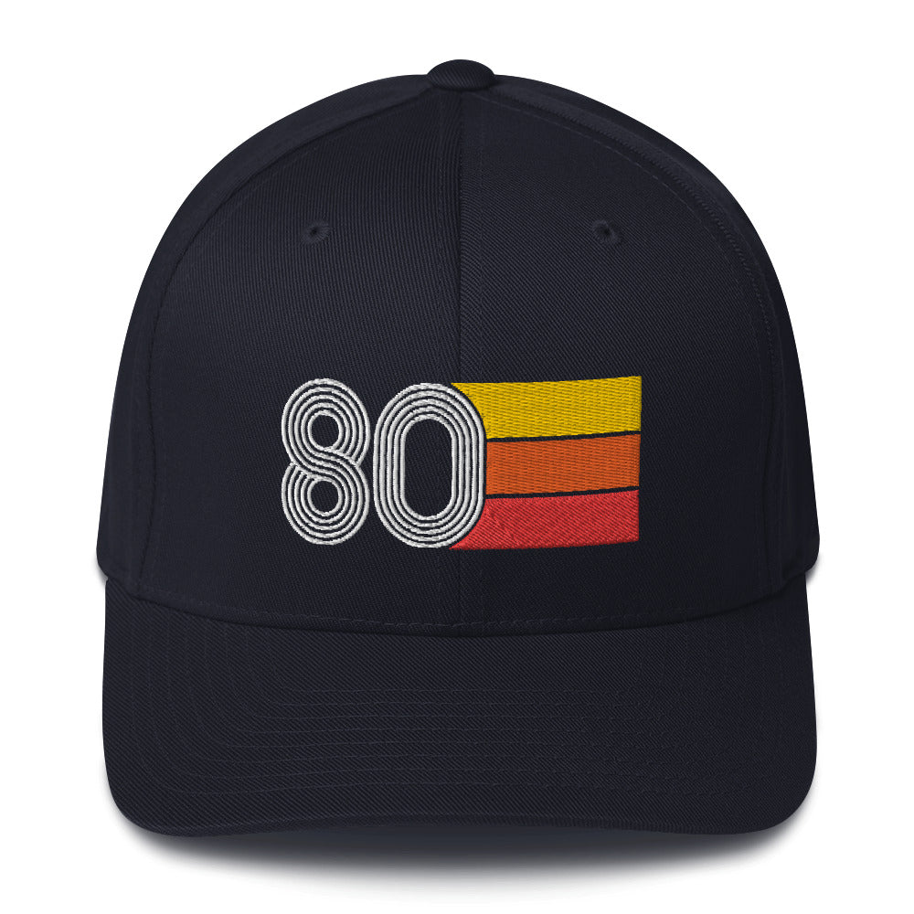 80 1980 fitted baseball cap