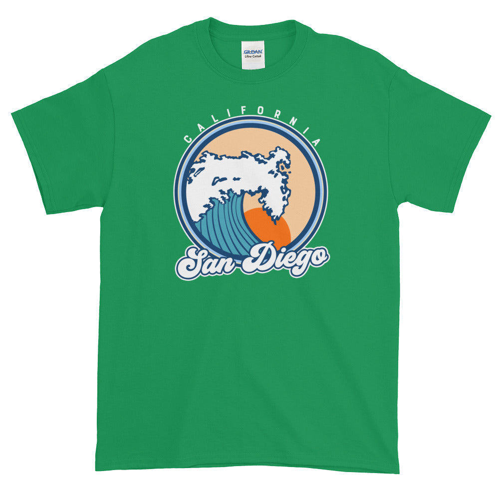 San Diego California Surf Short-Sleeve T-Shirt - Styleuniversal