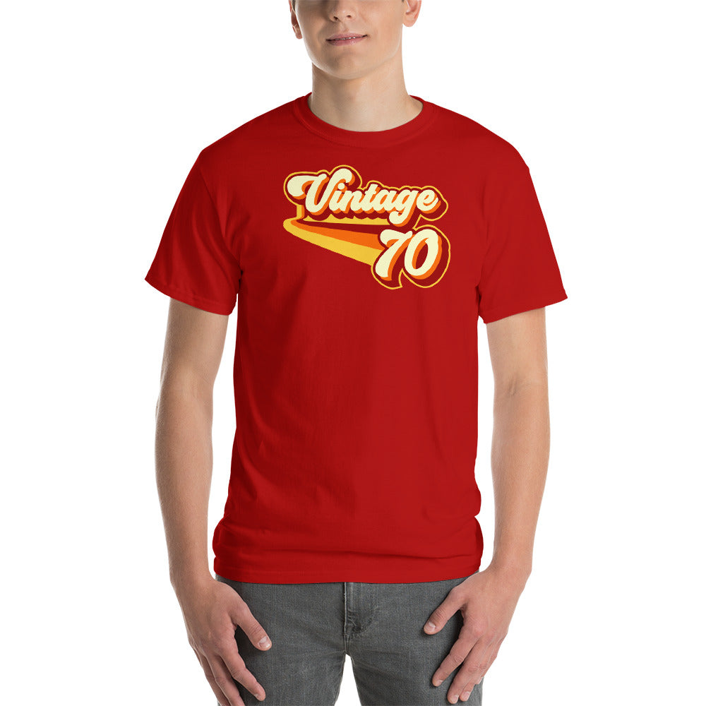 Vintage 1970 Vintage Warm Retro Lines CLASSIC FIT Short-Sleeve T-Shirt