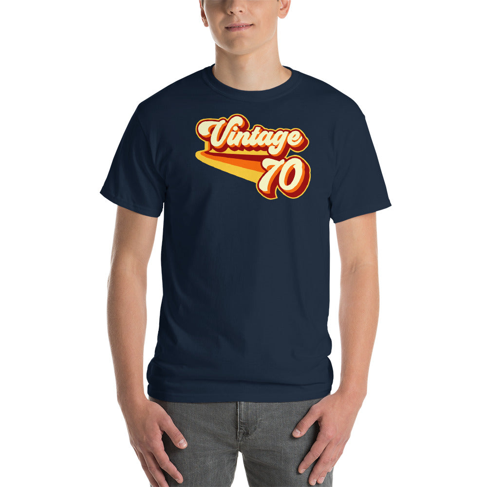 Vintage 1970 Vintage Warm Retro Lines CLASSIC FIT Short-Sleeve T-Shirt