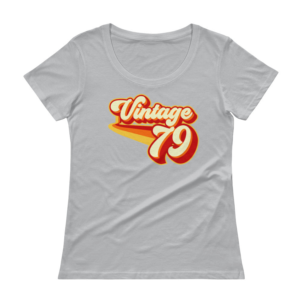 Vintage 1979 Retro Ladies' Scoopneck T-Shirt - Styleuniversal