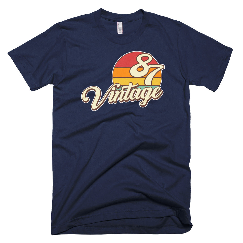 Vintage 1987 Retro Birthday Short-Sleeve T-Shirt - Styleuniversal
