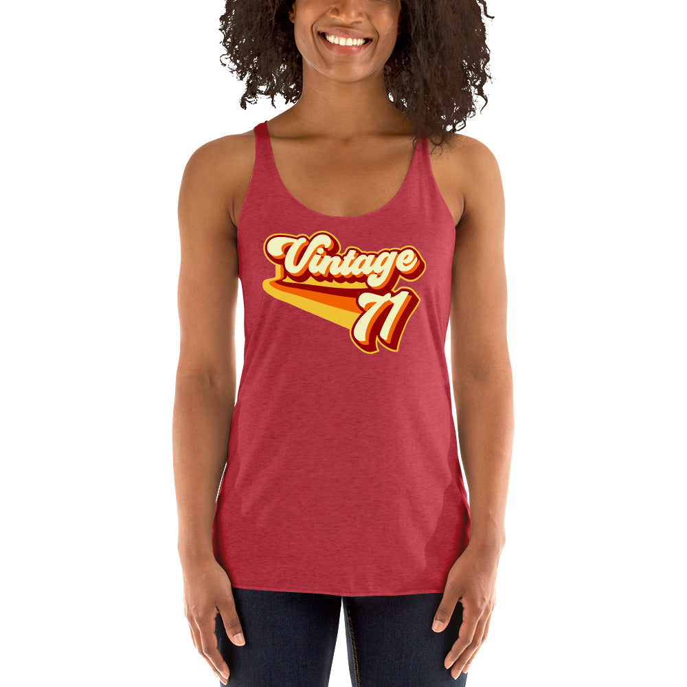 Vintage 1971 Women's Racerback Tank