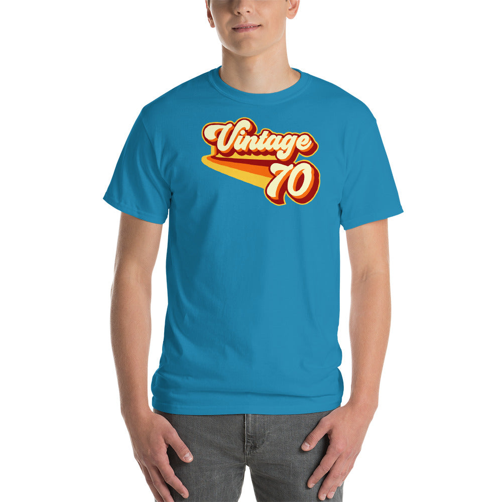 Vintage 1970 Vintage Warm Retro Lines CLASSIC FIT Short-Sleeve T-Shirt