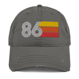 1986 Retro 86 Distressed Dad Hat