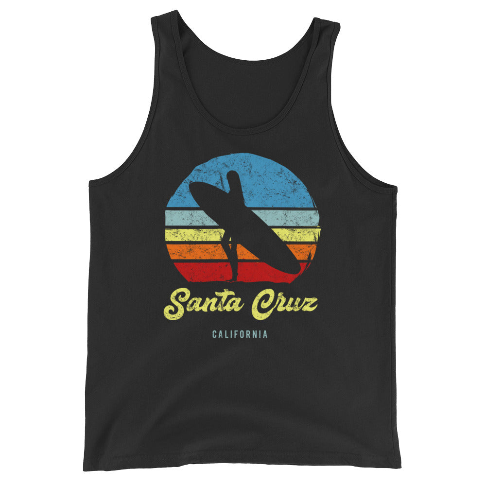 Santa Cruz California Retro Surf Unisex Tank Top - Styleuniversal