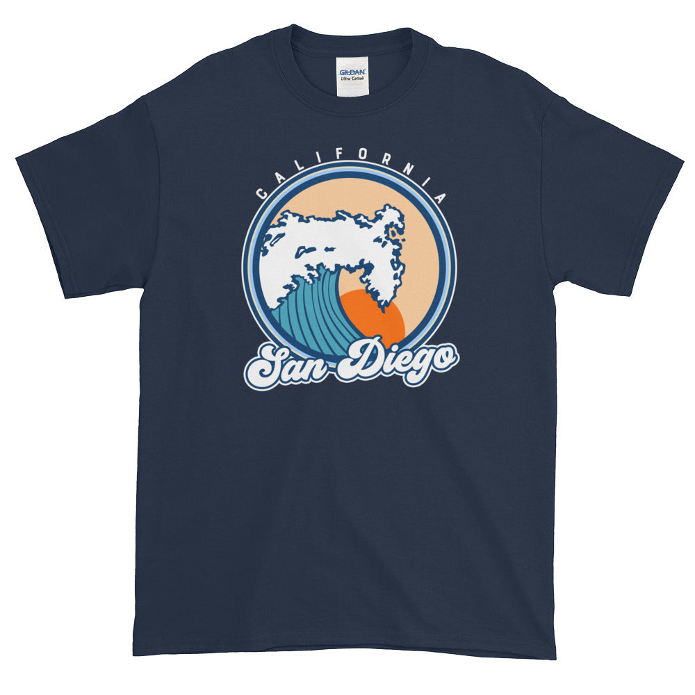 San Diego California Surf Short-Sleeve T-Shirt - Styleuniversal