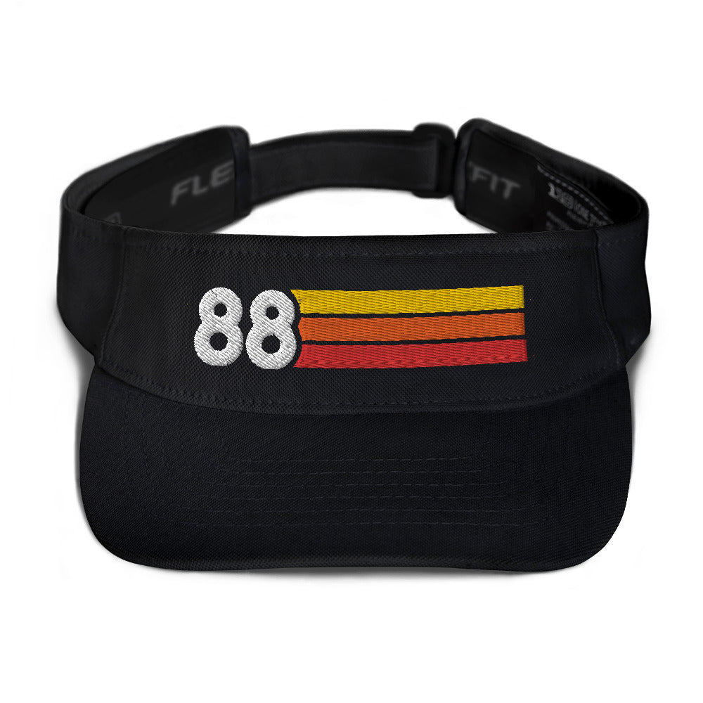 1988 Retro Birthday Anniversary Reunion Number 88 Visor