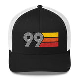 1999 trucker hat black white