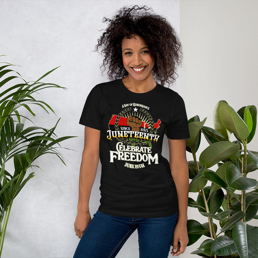 Juneteenth Celebrate Freedom Short-Sleeve Unisex T-Shirt