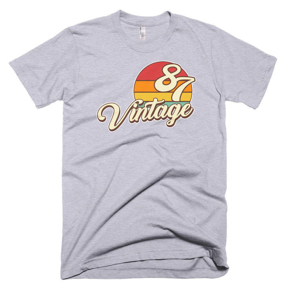 Vintage 1987 Retro Birthday Short-Sleeve T-Shirt - Styleuniversal