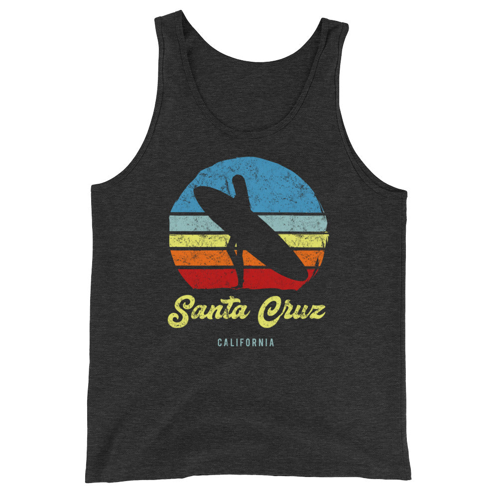 Santa Cruz California Retro Surf Unisex Tank Top - Styleuniversal
