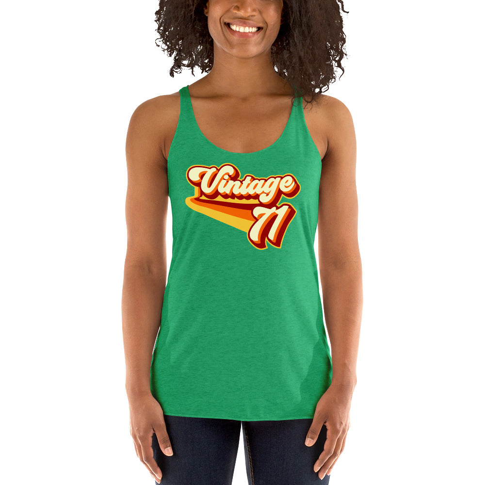 Vintage 1971 Women's Racerback Tank