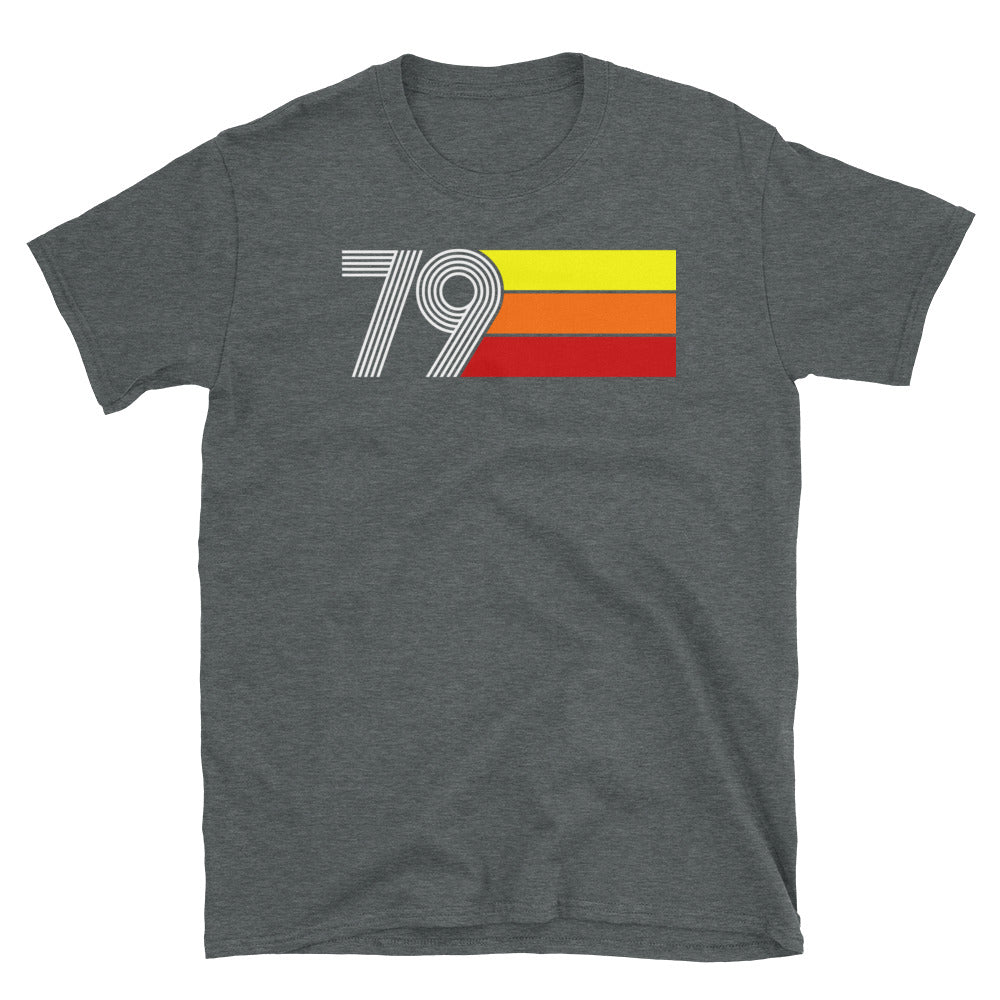 79 - RETRO TRI-LINE MEN'S WOMEN'S SHORT-SLEEVE UNISEX T-SHIRT