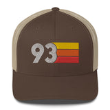 93 Number 1993 Birthday Retro Trucker Hat