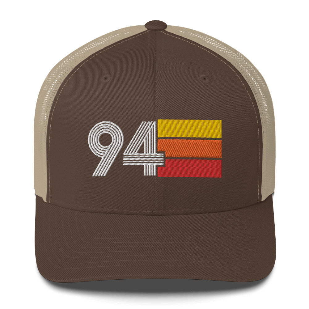 94 Number 1994 Birthday Retro Trucker Hat