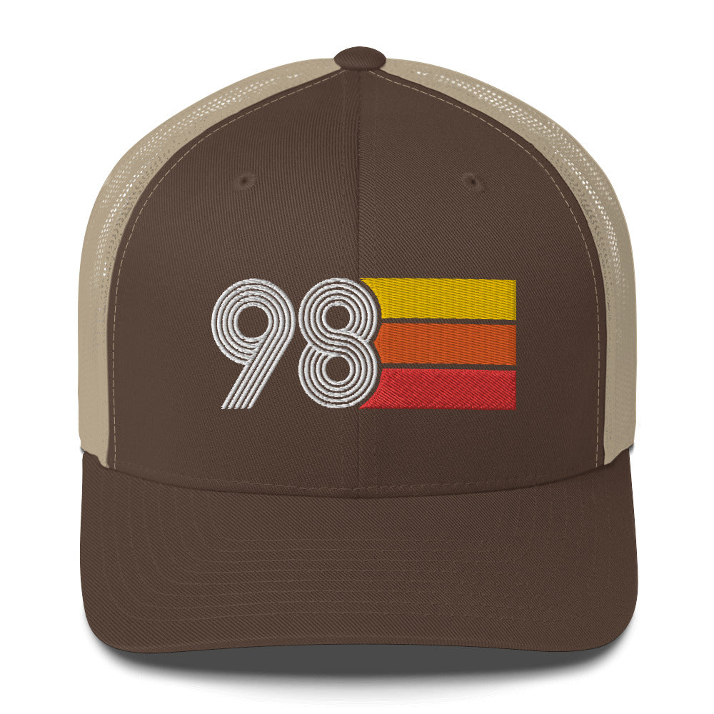 98 Number 1998 Birthday Retro Trucker Hat