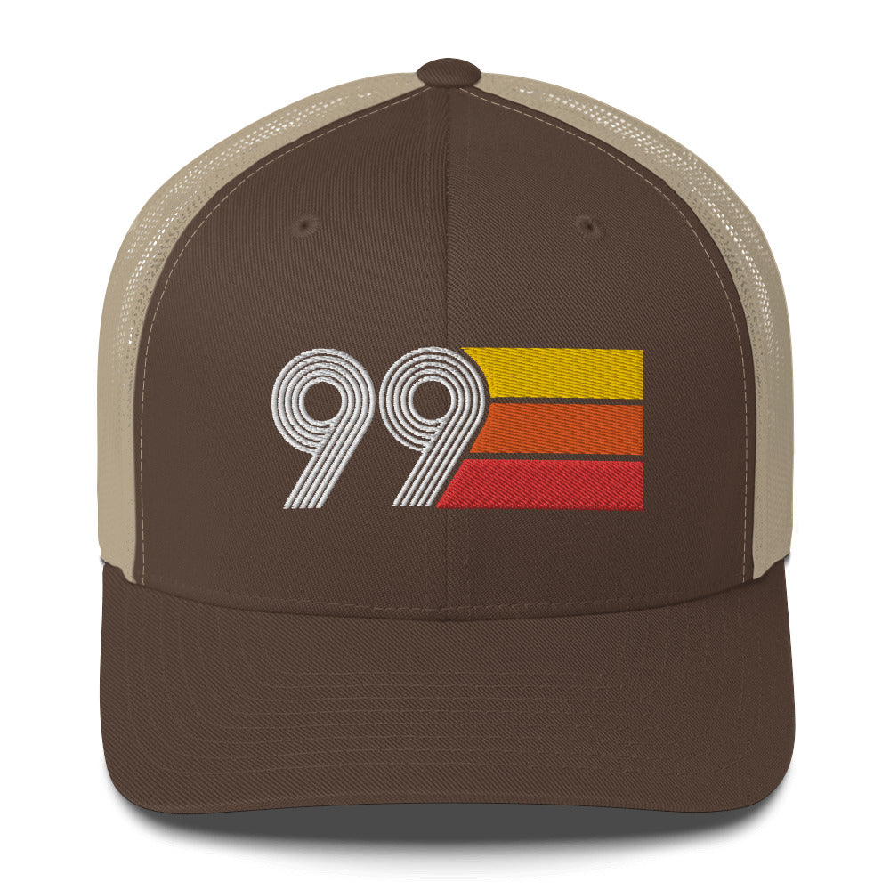 99 Number 1999 Birthday Retro Trucker Hat