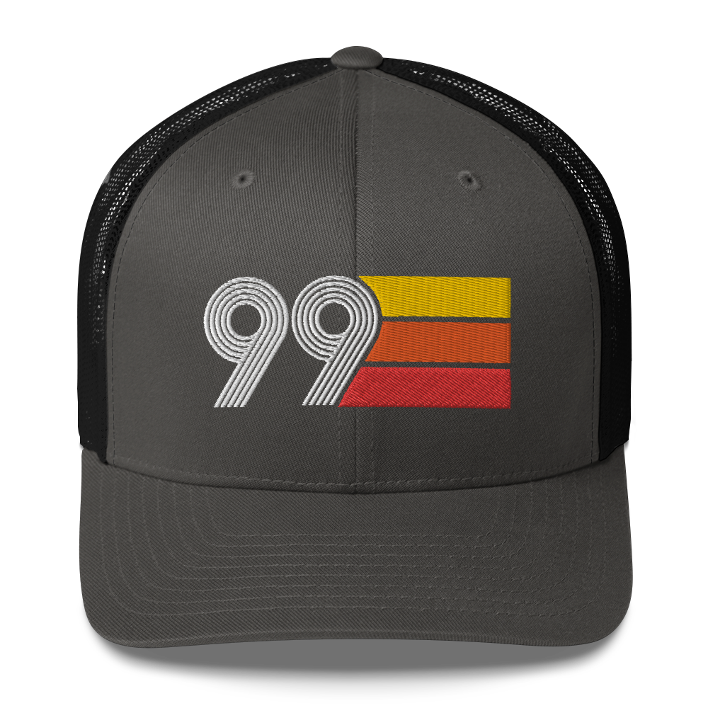 99 Number 1999 Birthday Retro Trucker Hat