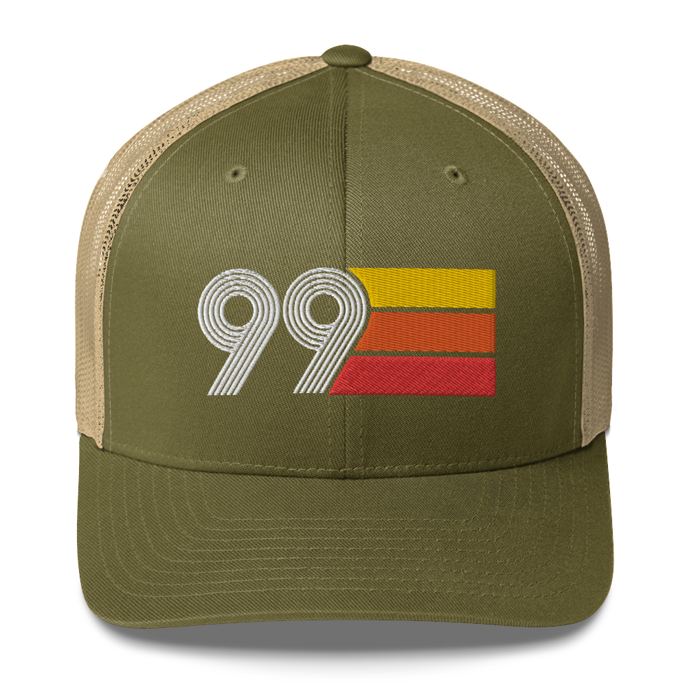 99 Number 1999 Birthday Retro Trucker Hat