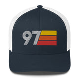 97 Number 1997 Birthday Retro Trucker Hat