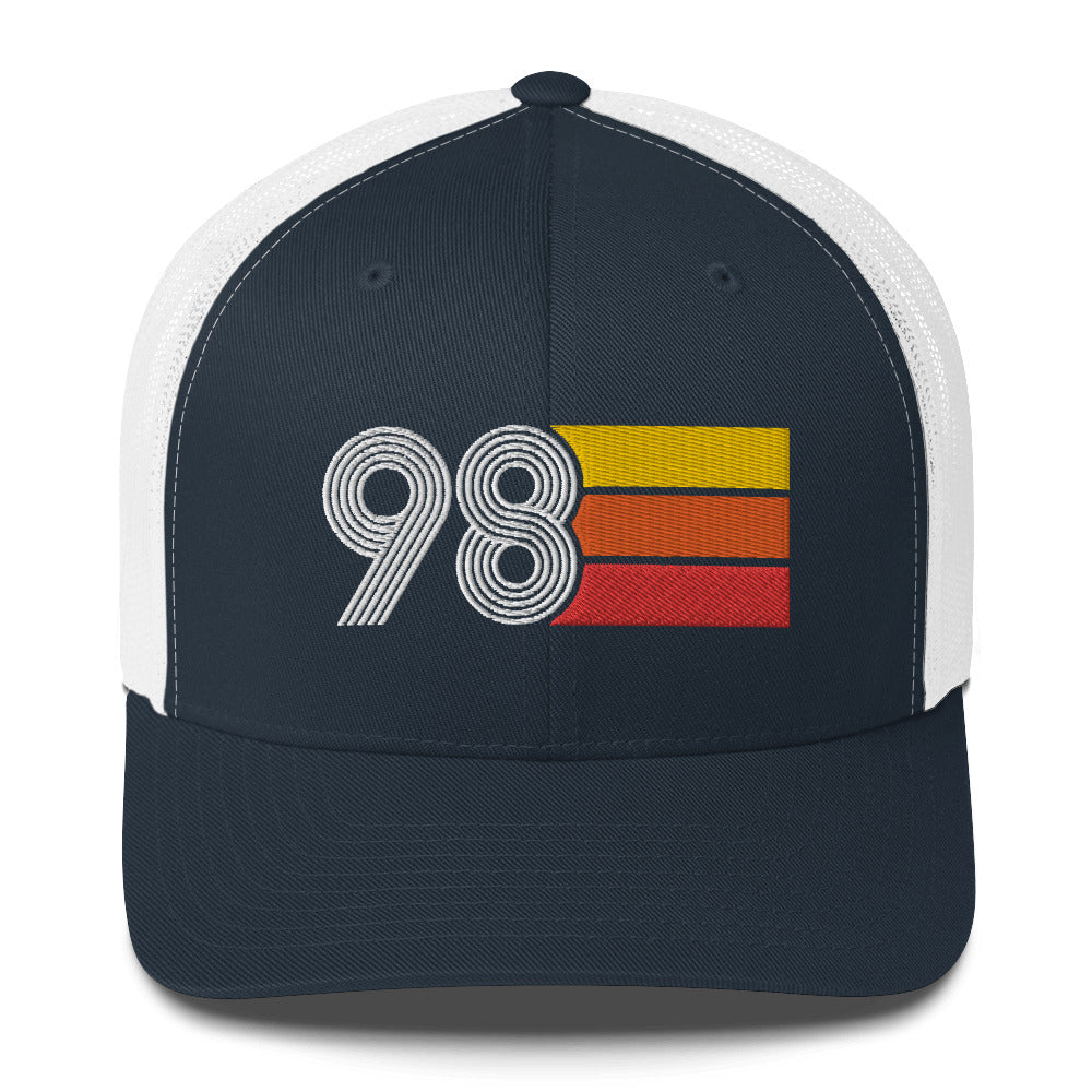 98 Number 1998 Birthday Retro Trucker Hat