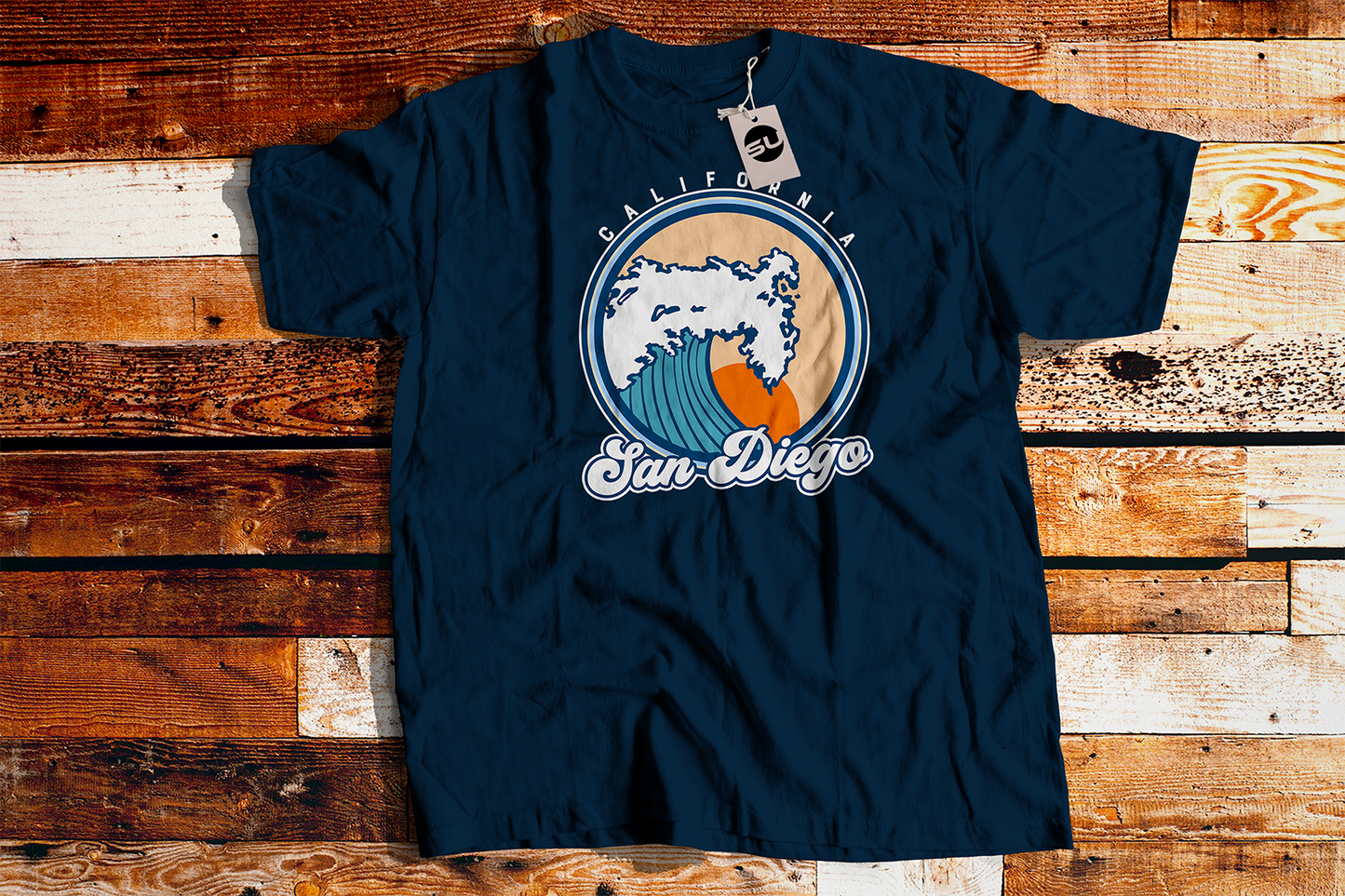 San Diego California Surf Short-Sleeve T-Shirt - Styleuniversal
