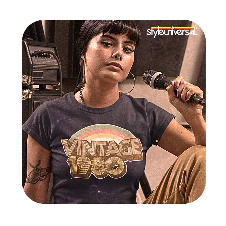 Vintage 1980 Distressed Short Sleeve T-Shirt