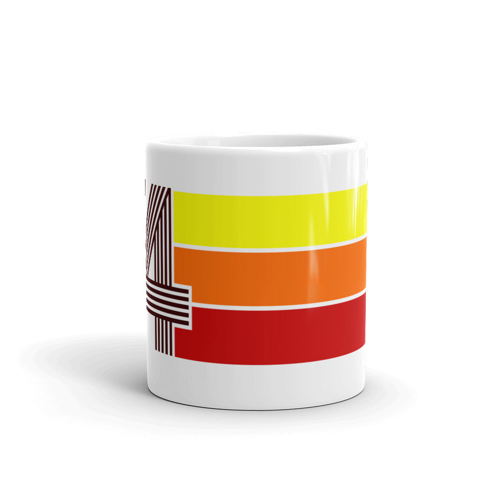 74 - 1974 Retro Tri-Line 11oz White Glossy Mug