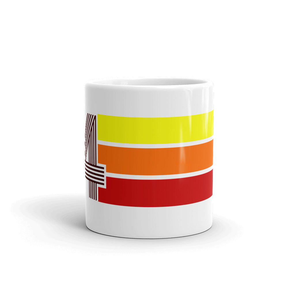 84 - 1984 - Retro Tri-Line 11oz White Glossy Mug