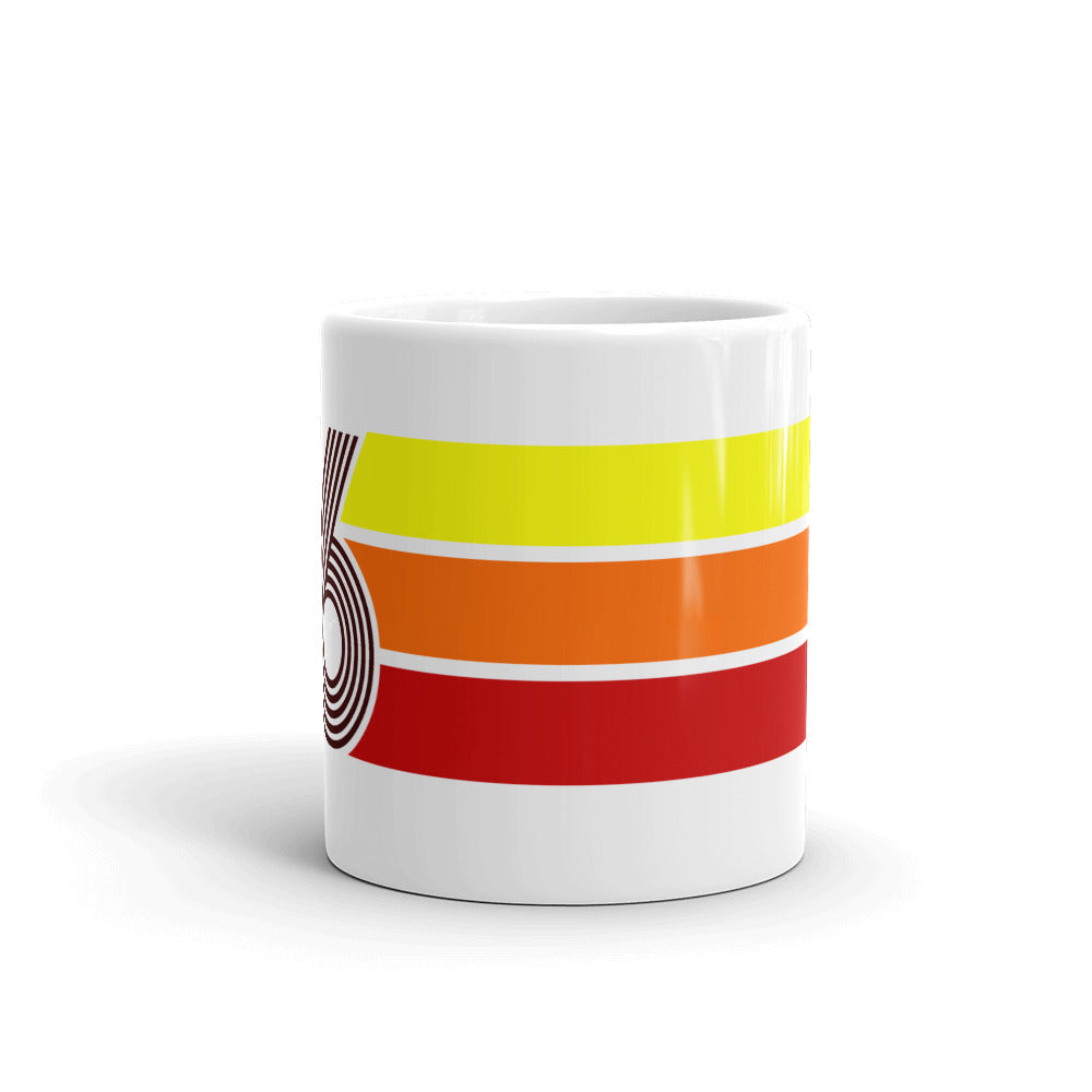 86 - 1986 - Retro Tri-Line 11oz White Glossy Mug
