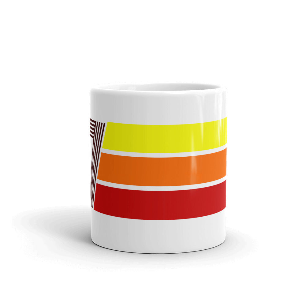 87 - 1987 - Retro Tri-Line 11oz White Glossy Mug