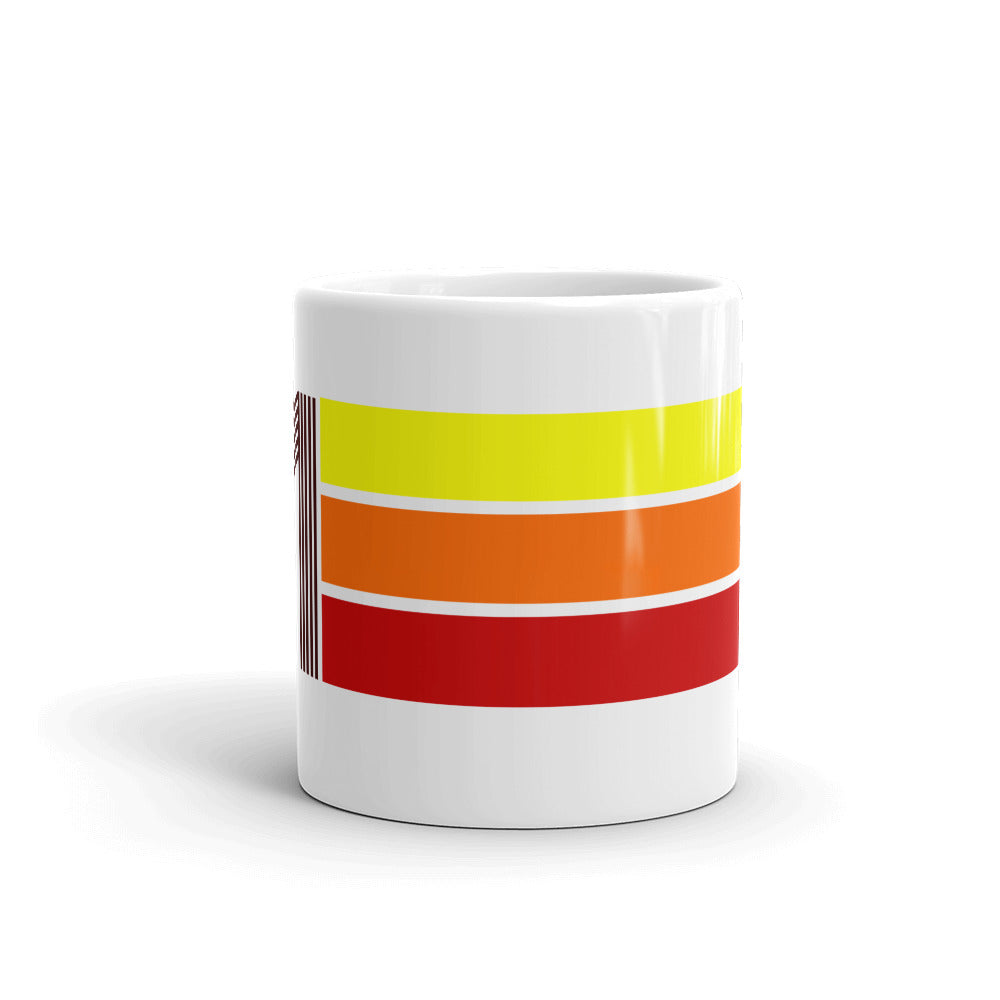 91 - 1991 Retro Tri-Line 11oz White glossy mug