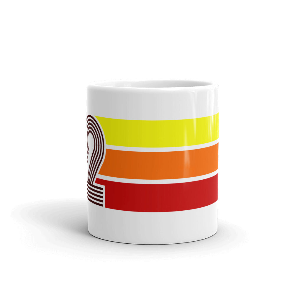 92 - 1992 Retro Tri-Line 11oz White glossy mug