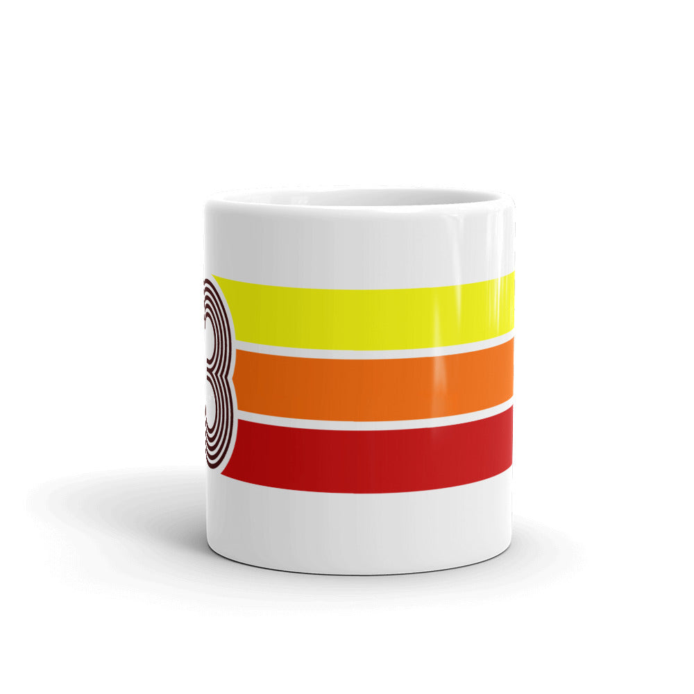 93 - 1993 Retro Tri-Line 11oz White glossy mug