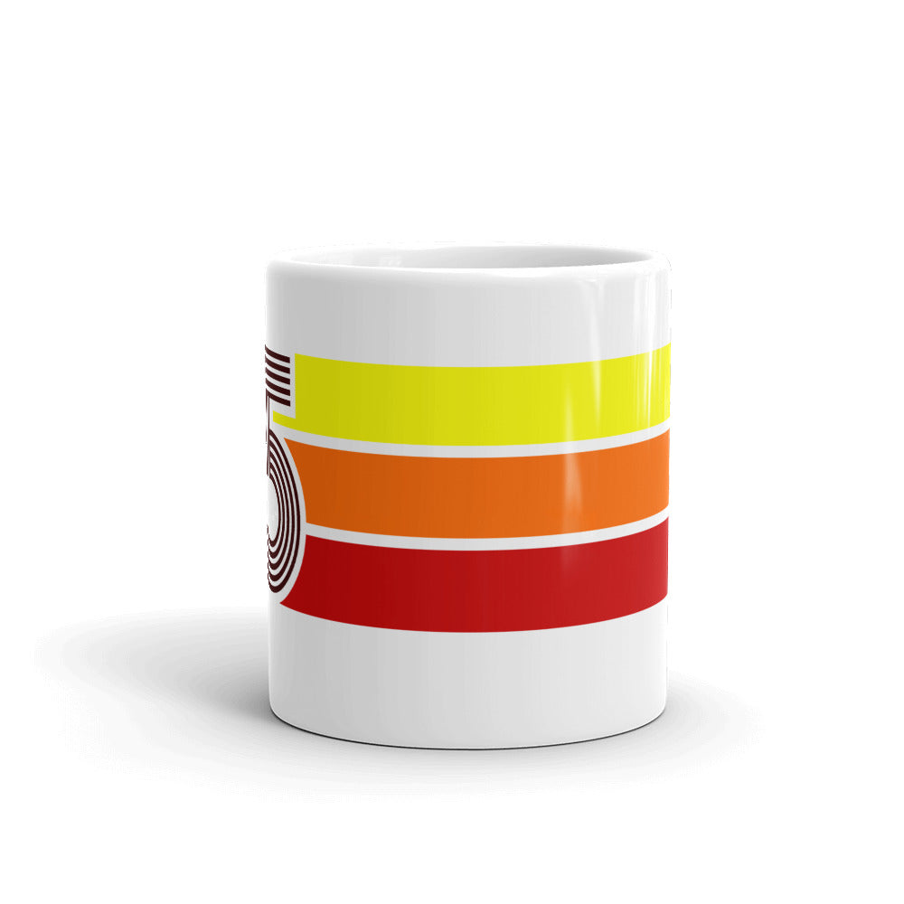 95 - 1995 Retro Tri-Line 11oz White glossy mug