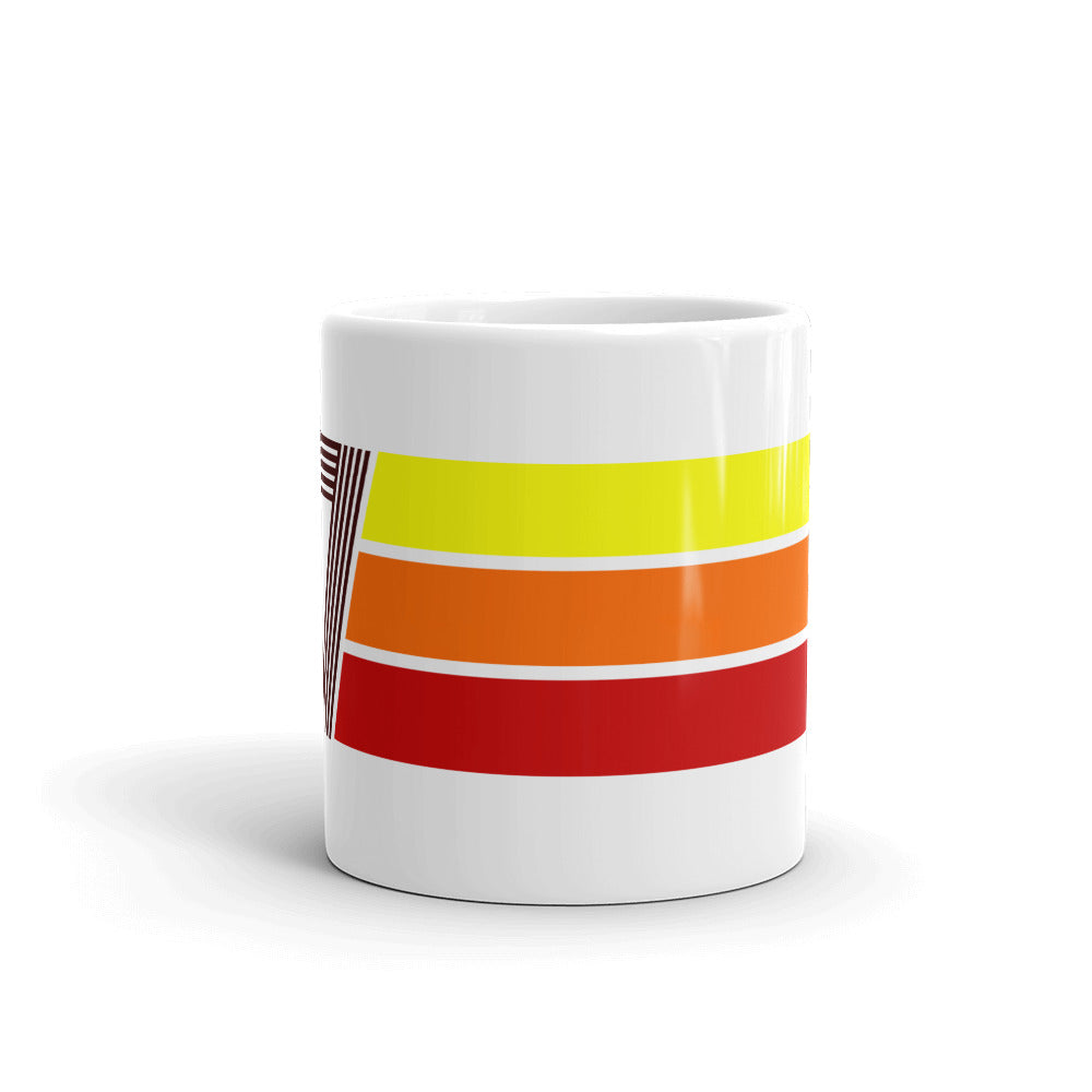 97 - 1997 Retro Tri-Line 11oz White glossy mug