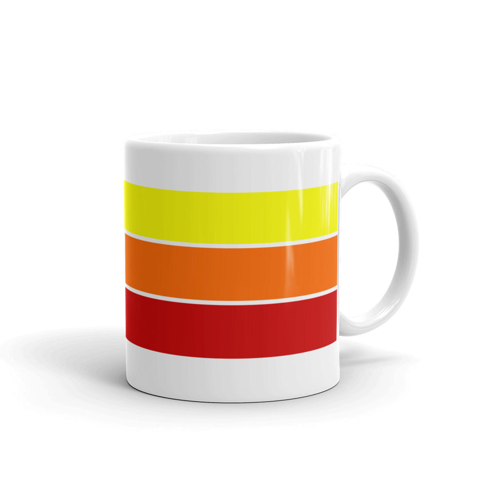 75 - 1975 Retro Tri-Line 11oz White Glossy Mug