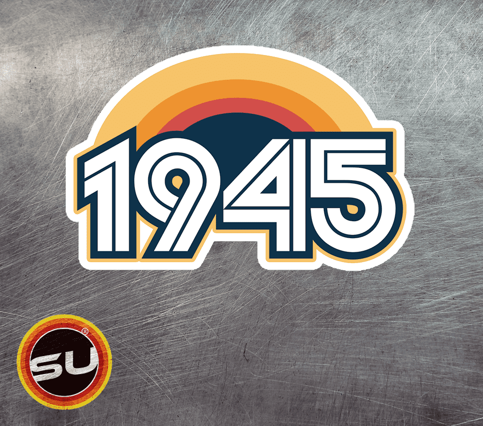 1945 Retro Sunset Magnet