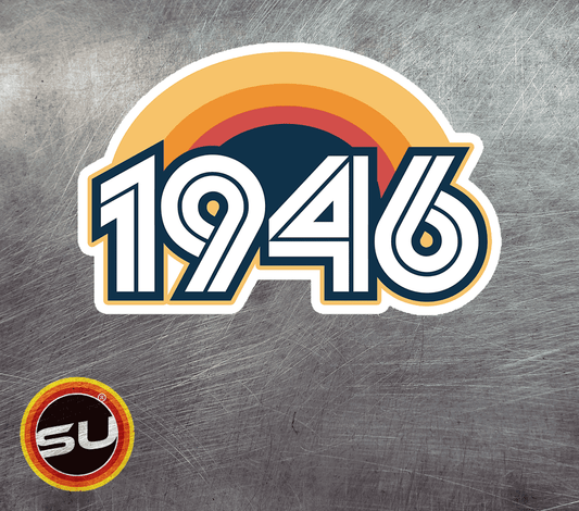 1946 Retro Sunset Magnet