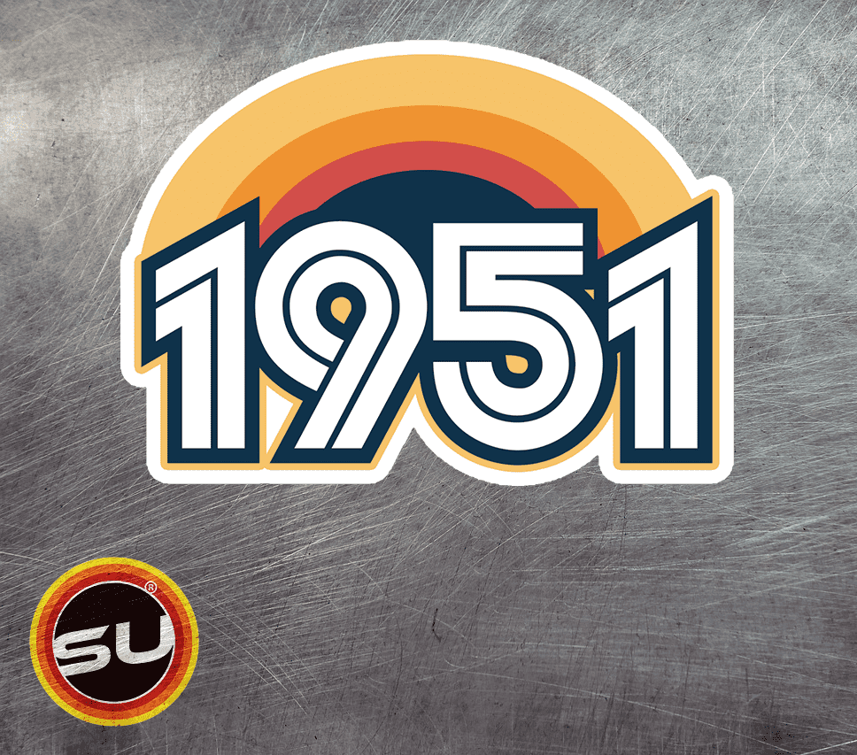 1951 Retro Sunset Magnet