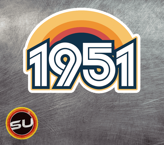 1951 Retro Sunset Magnet